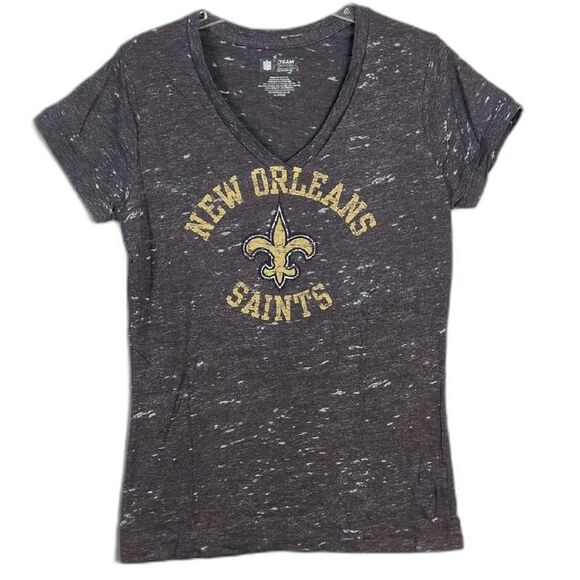 NFL New Orleans Saints Gray Heathered Tee Women's XL - Picture 1 of 3